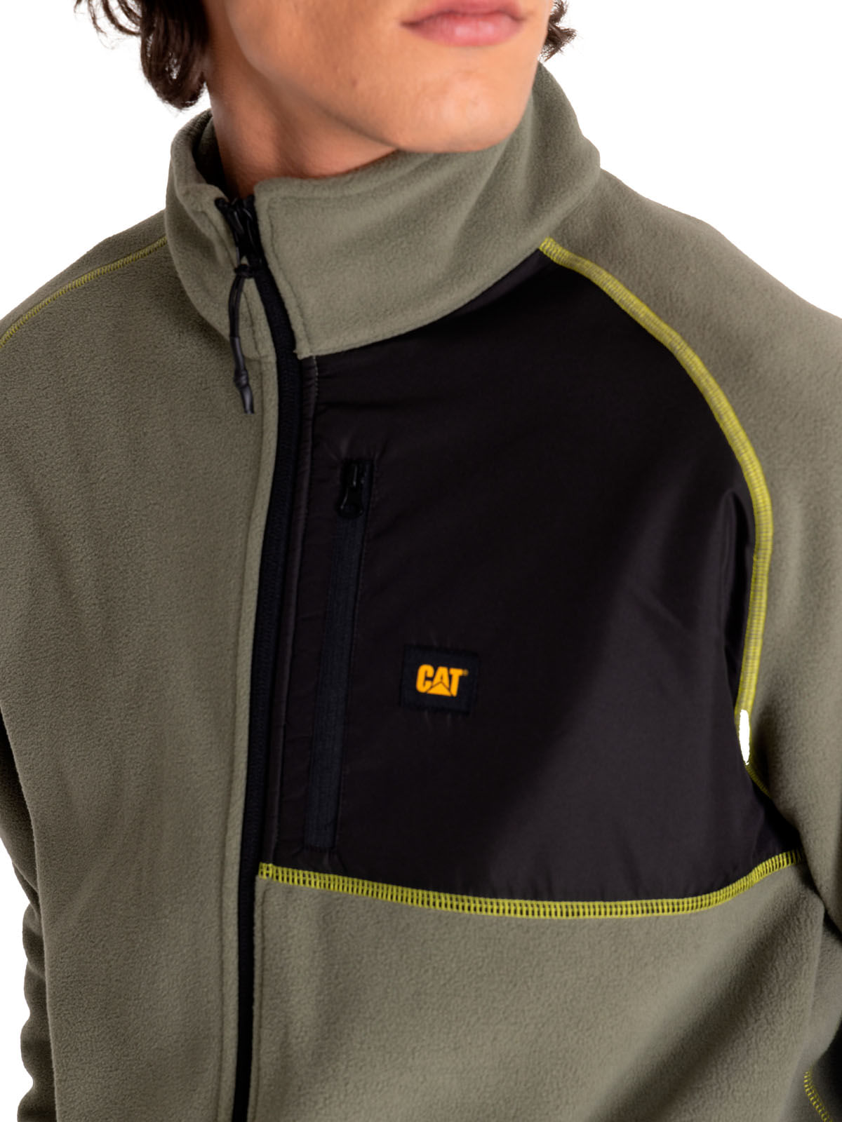 Polar Casual Hombre POLAR FLEECE FULL ZIP JACKET Verde CAT
