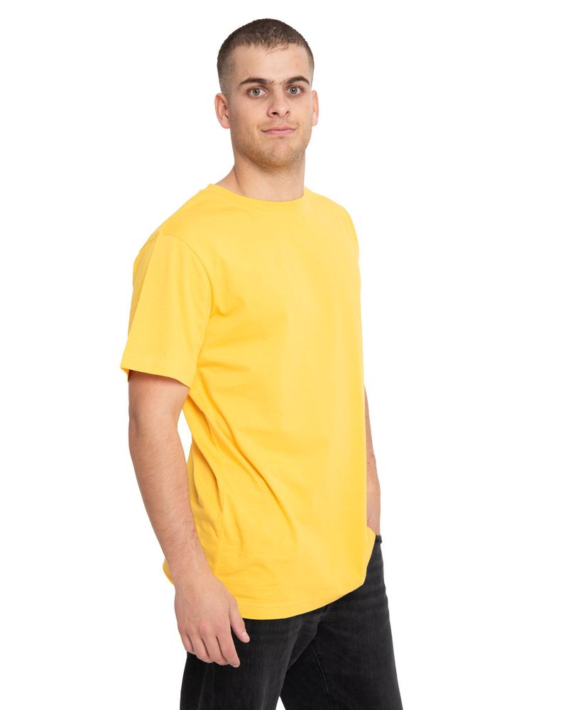 Polera-Manga-corta-Casual-Hombre-ESSENTIAL-S-S-TEE-Amarillo-CAT