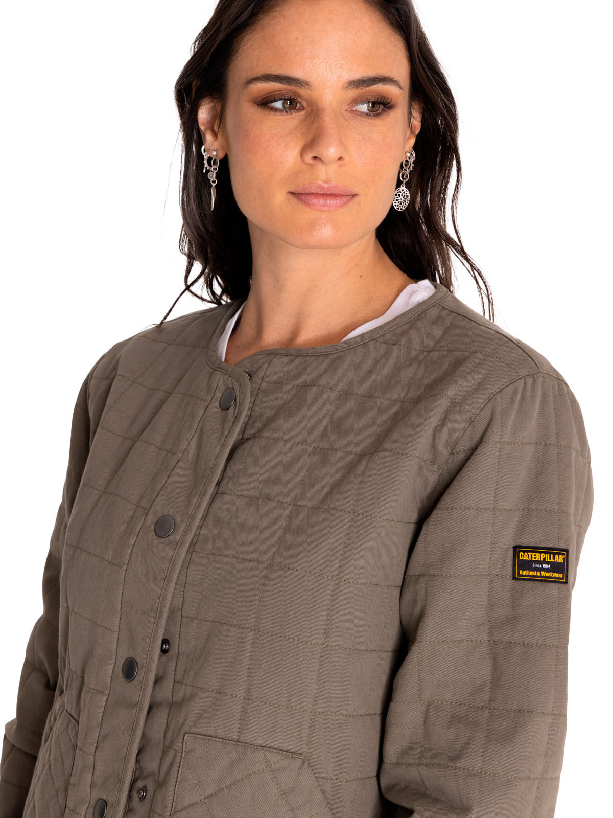 Chaqueta Casual Mujer HERITAGE UNIFORM LIGHTWEIGHT QUILTED JACKET Verde CAT