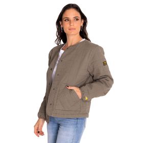 Chaqueta Casual Mujer Heritage Uniform Lightweight Quilted Jacket Verde Cat