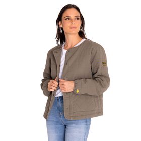 Chaqueta Casual Mujer Heritage Uniform Lightweight Quilted Jacket Verde Cat