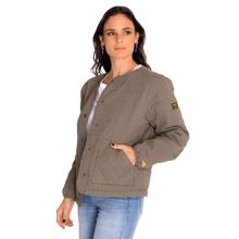 Chaqueta Casual Mujer Heritage Uniform Lightweight Quilted Jacket Verde Cat