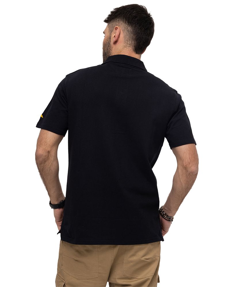 Polera-Polo-Casual-Hombre-CAT-LOGO-PIQUE-POLO-Negro-CAT