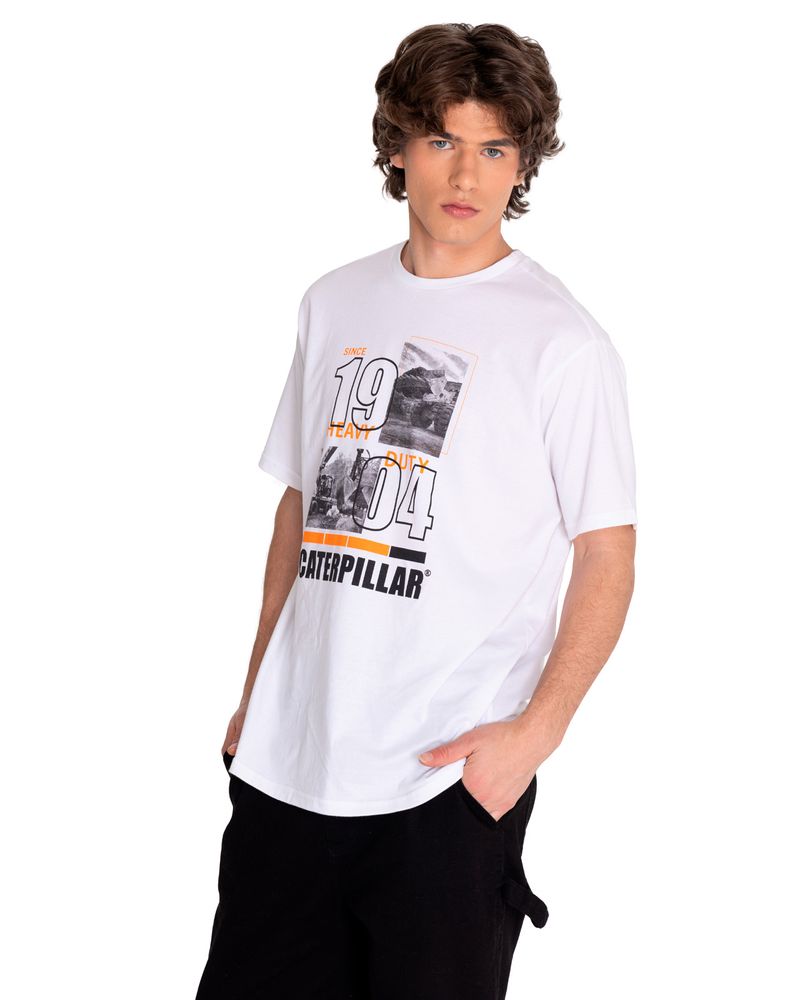 Polera-Manga-corta-Casual-Hombre-WORKWEAR-GRAPHIC-TEE-4-Blanco-CAT