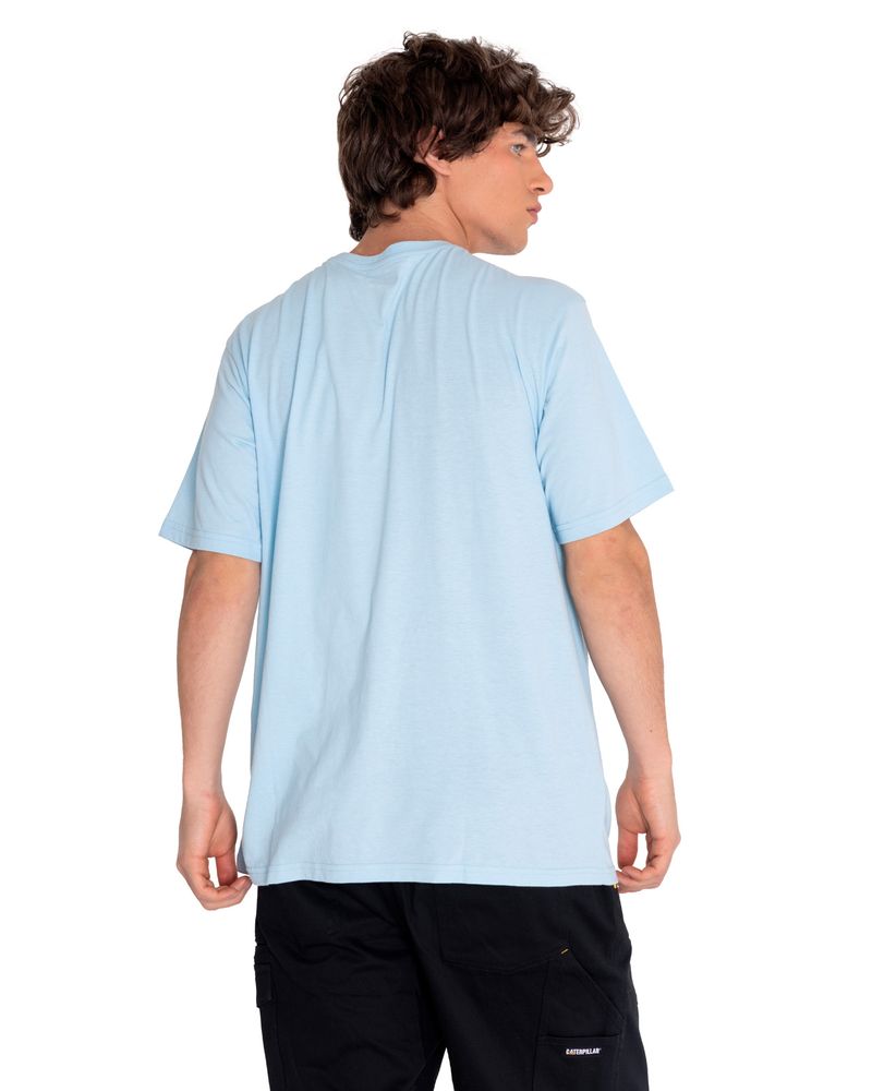 Polera-Manga-corta-Casual-Hombre-HISTORIC-TRADITION-GRAPHIC-TEE-9-Celeste-CAT