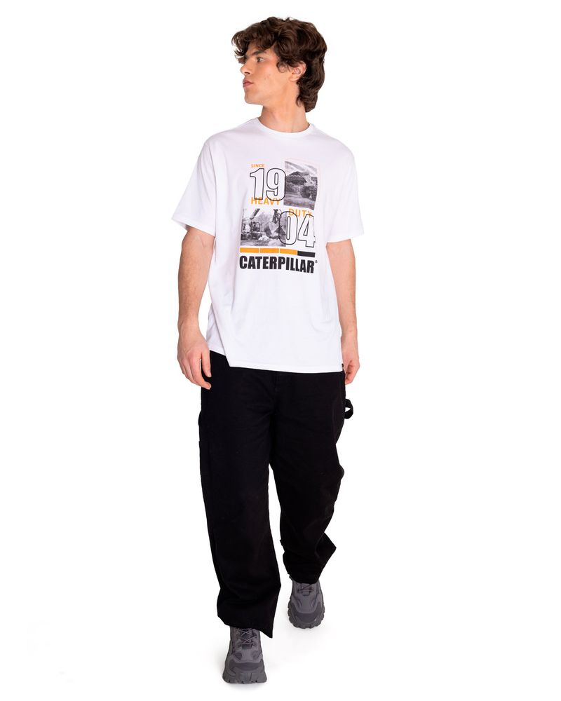 Polera-Manga-corta-Casual-Hombre-WORKWEAR-GRAPHIC-TEE-4-Blanco-CAT