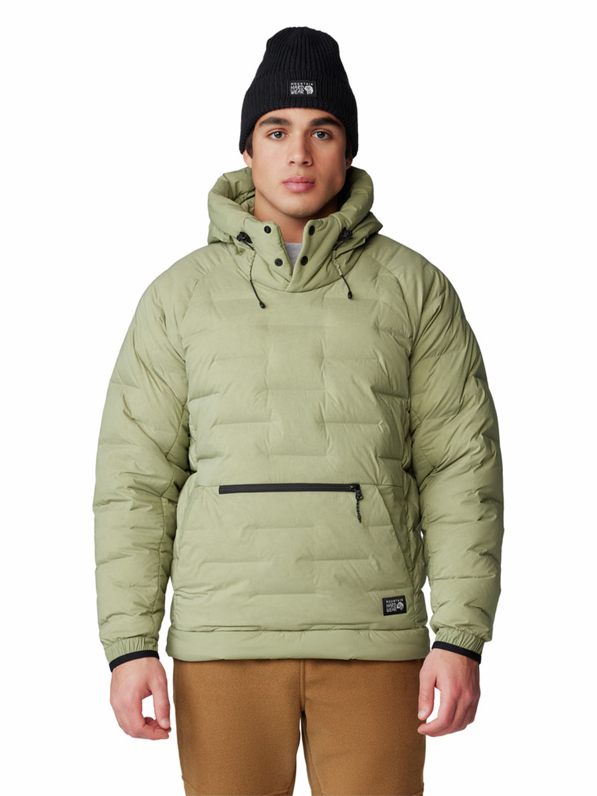 Parka Hombre Stretchdown Popover Verde Mountain Hardwear