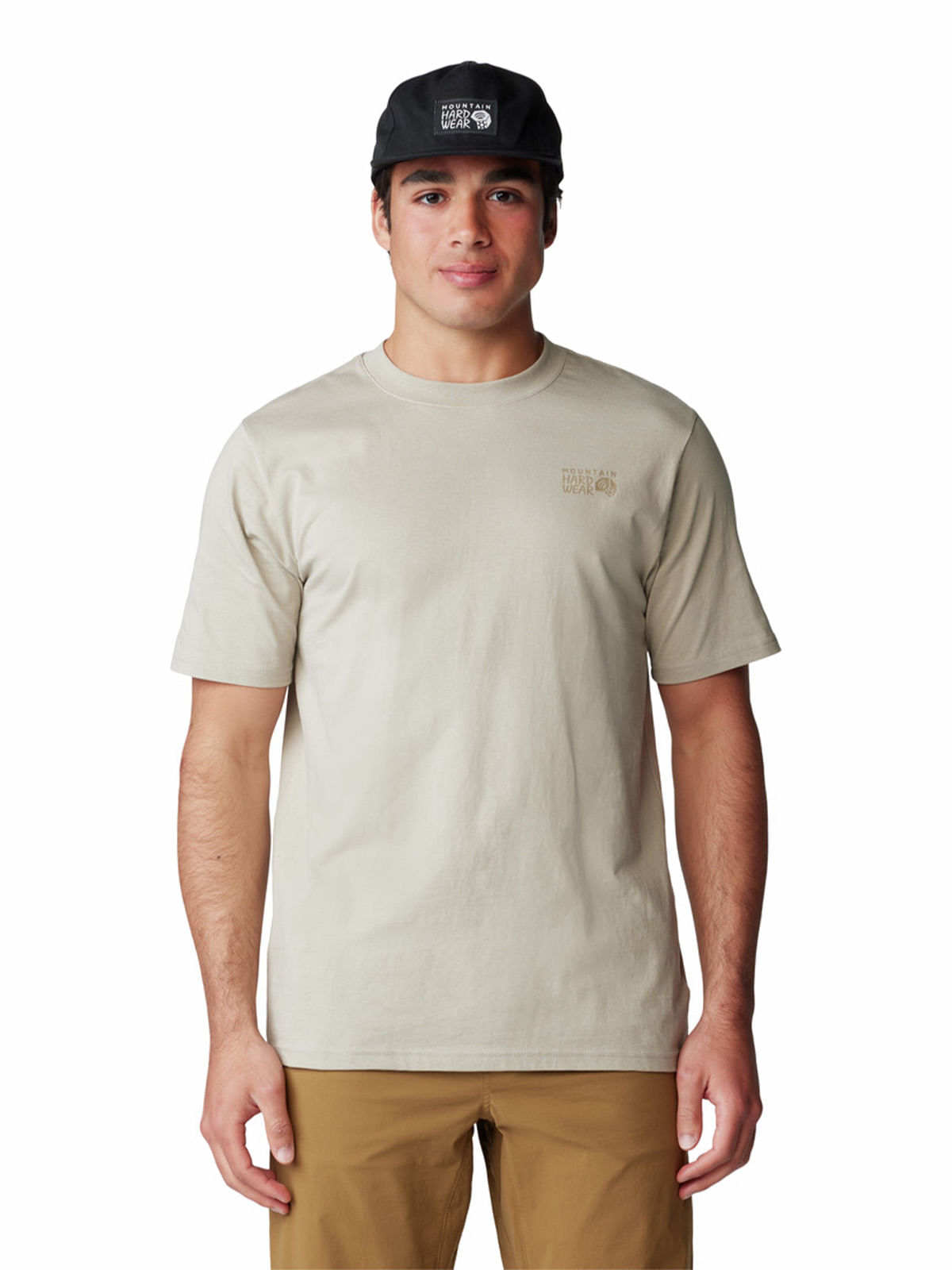 Polera Manga Corta Hombre Bear Beige Mountain Hardwear