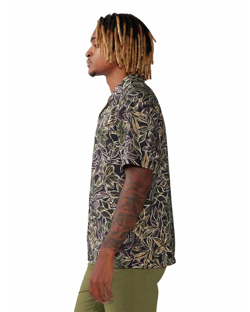 Camisa-Manga-Corta-Hombre-Trail-Sender-Negro-Mountain-Hardwear