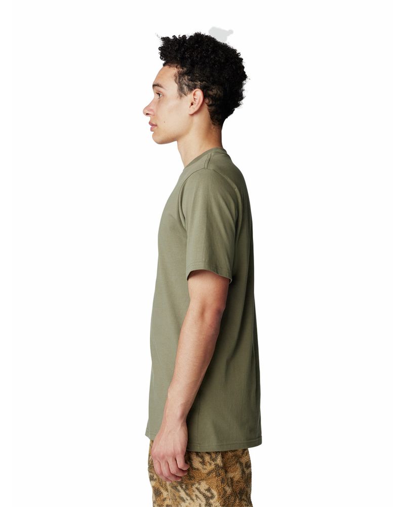 Polera-Manga-Corta-Hombre-Back-Logo-Gris-Mountain-Hardwear