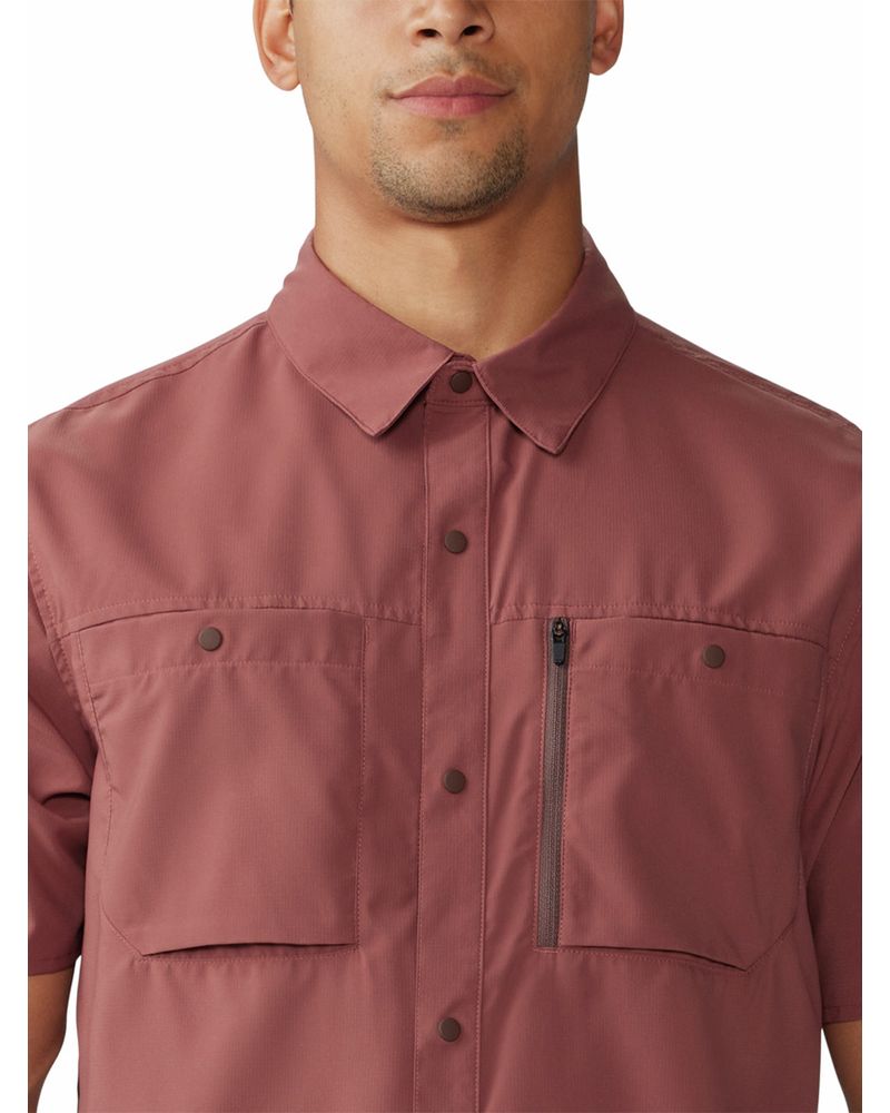 Camisa-Manga-Corta-Hombre-Trail-Sender-Cafe-Mountain-Hardwear
