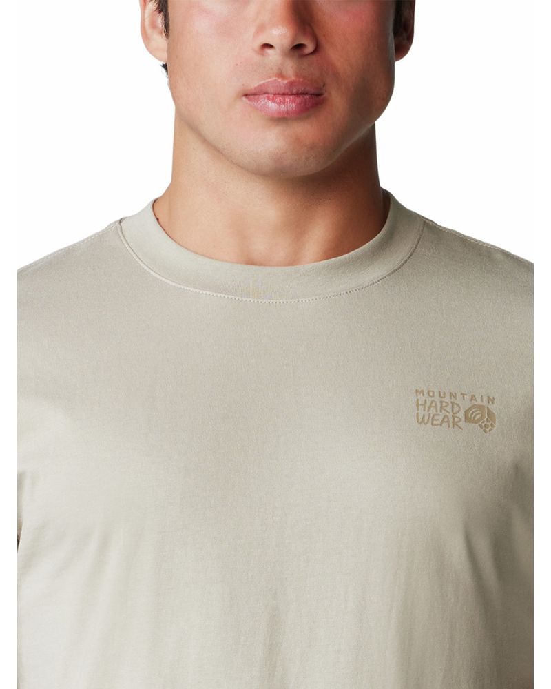 Polera-Manga-Corta-Hombre-Bear-Beige-Mountain-Hardwear
