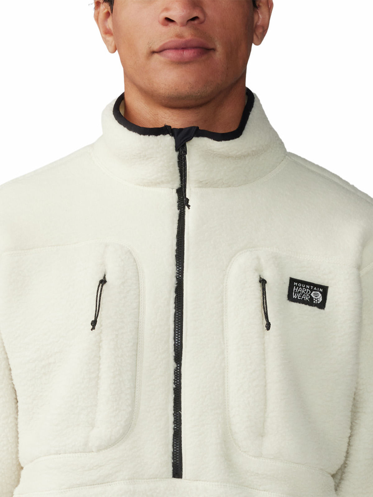 Polar Hombre Hicamp Half Zip Blanco Mountain Hardwear