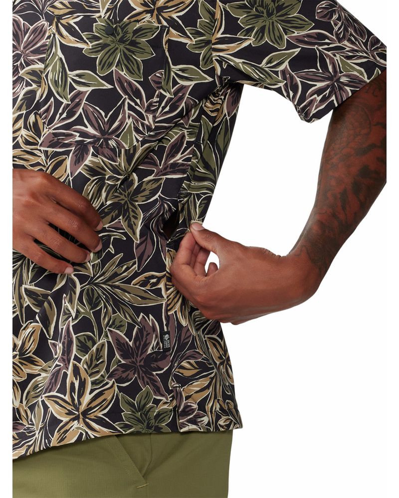 Camisa-Manga-Corta-Hombre-Trail-Sender-Negro-Mountain-Hardwear
