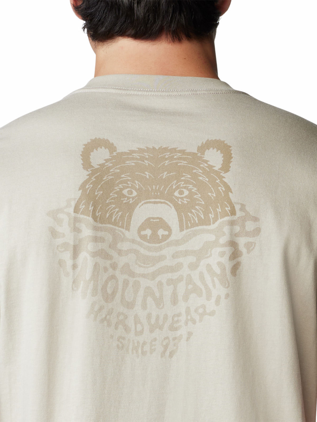 Polera Manga Corta Hombre Bear Beige Mountain Hardwear
