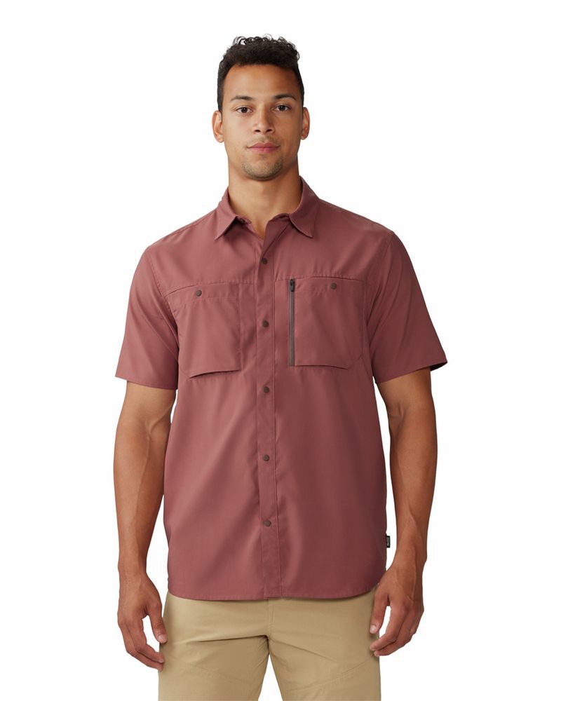 Camisa-Manga-Corta-Hombre-Trail-Sender-Cafe-Mountain-Hardwear