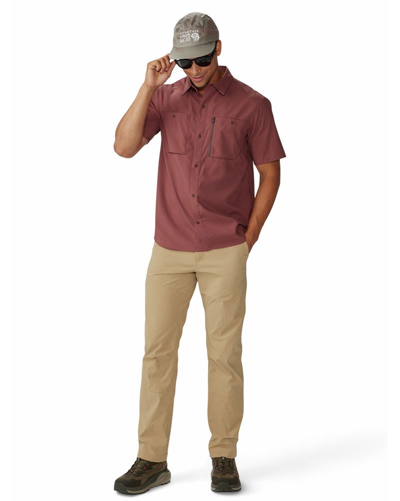 Camisa-Manga-Corta-Hombre-Trail-Sender-Cafe-Mountain-Hardwear