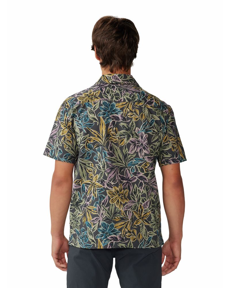 Camisa-Manga-Corta-Hombre-Trail-Sender-Gris-Mountain-Hardwear
