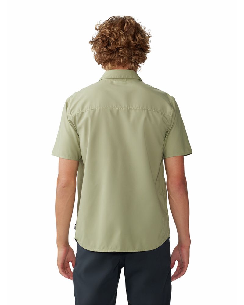 Camisa-Manga-Corta-Hombre-Trail-Sender-Verde-Mountain-Hardwear