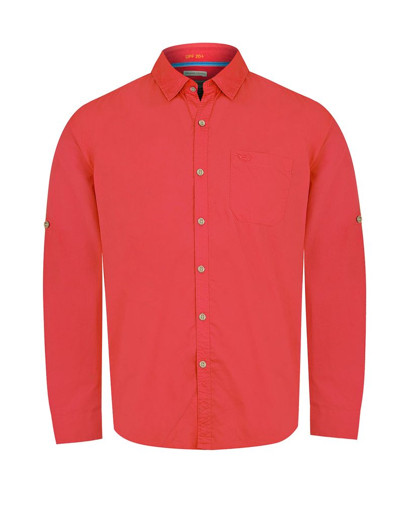 Camisa-Algodon-Organico-Hombre-Galiton-Rojo-Rockford