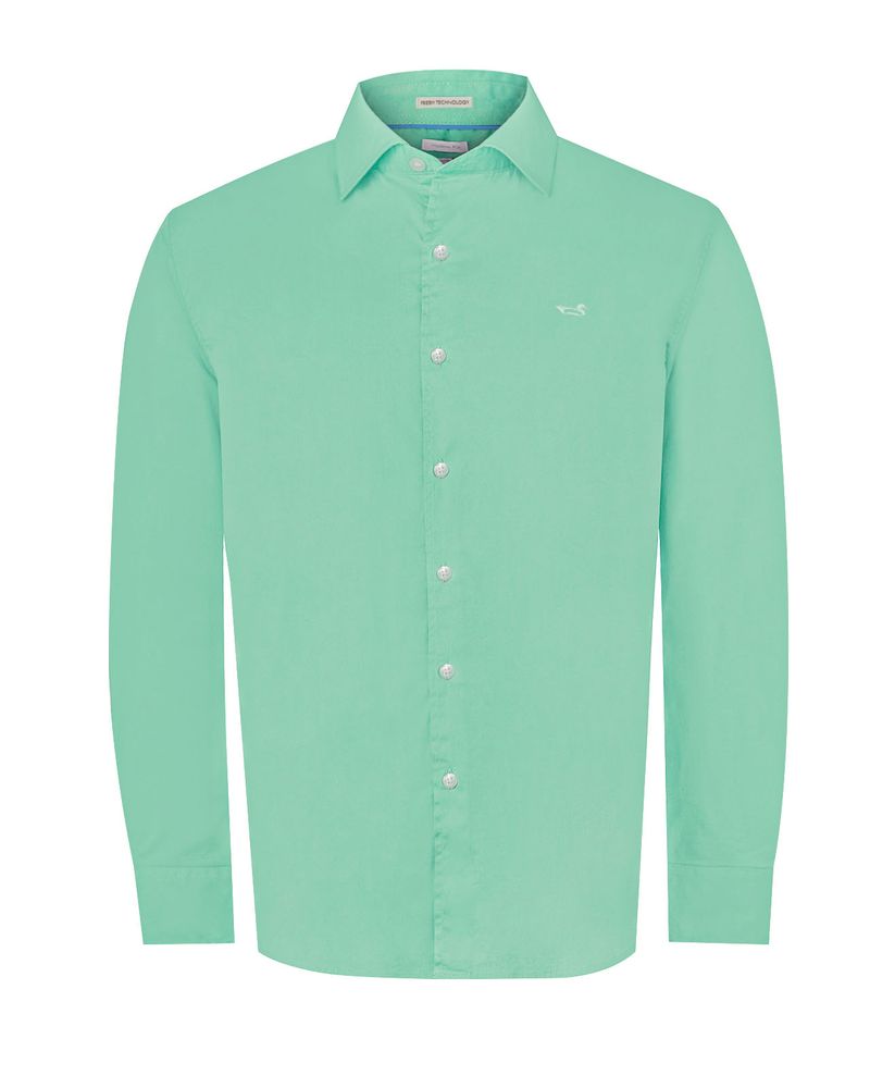 Camisa-Algodon-Organico-Hombre-Soft-Verde-Rockford