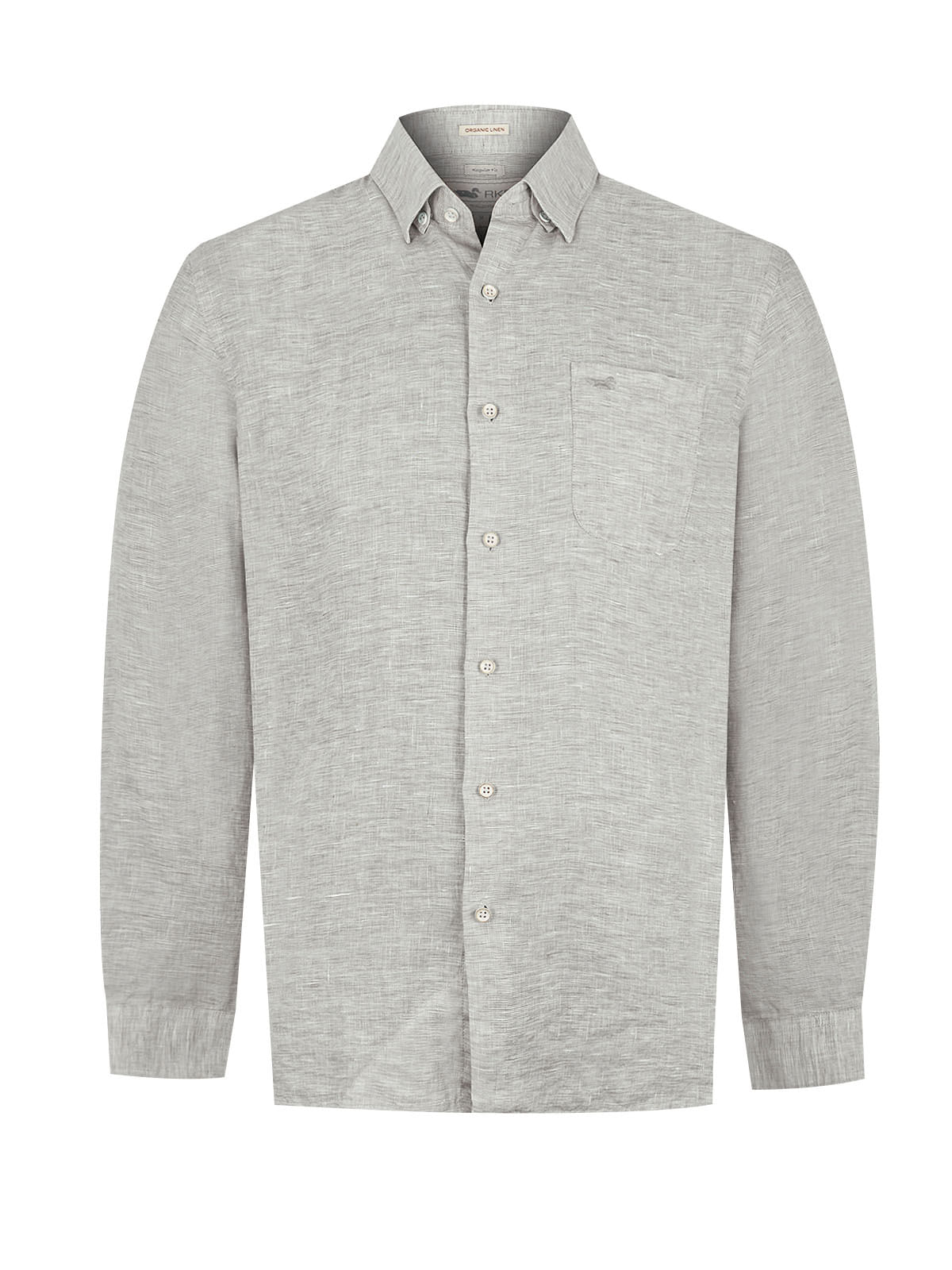 Camisa Lino Orgánico Hombre Linentex Verde Rockford
