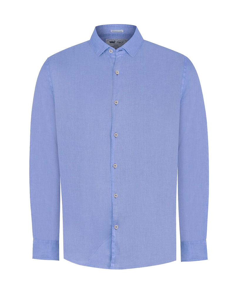 Camisa-Lino-Organico-Hombre-Linenpro-Azulino-Rockford