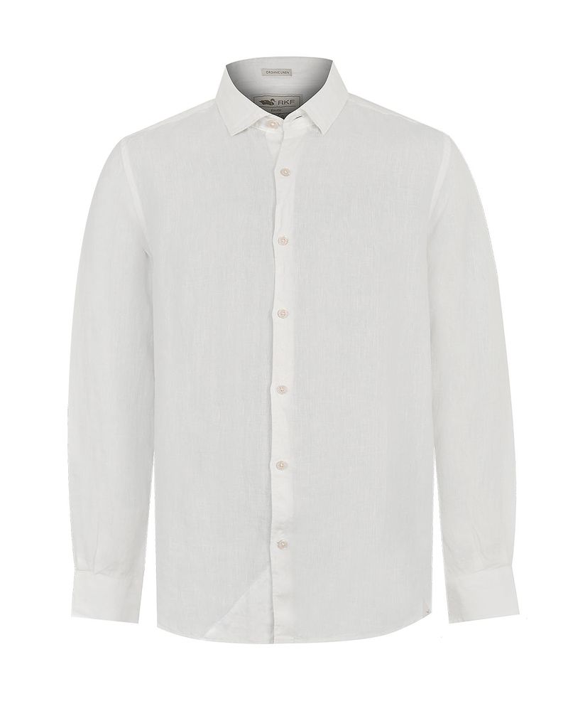 Camisa-Lino-Organico-Hombre-Linenpro-Blanco-Rockford