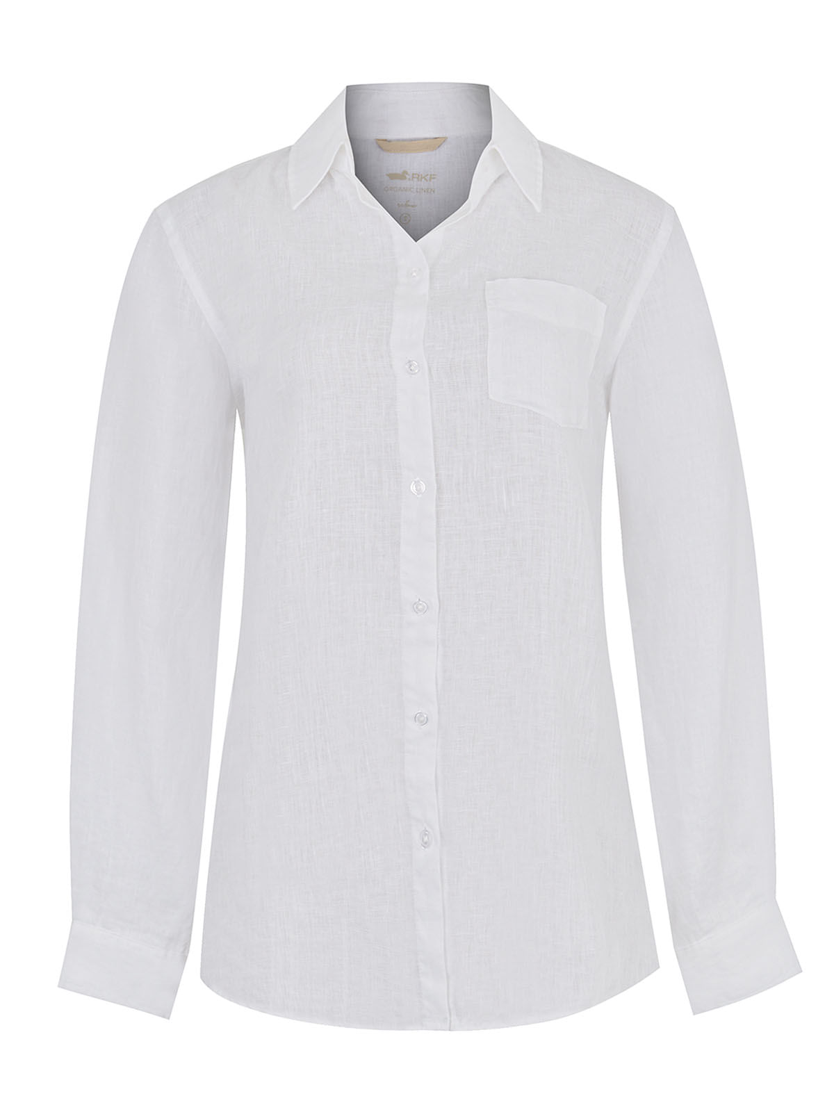 Blusa Lino Orgánico Mujer Lirio Blanco Rockford