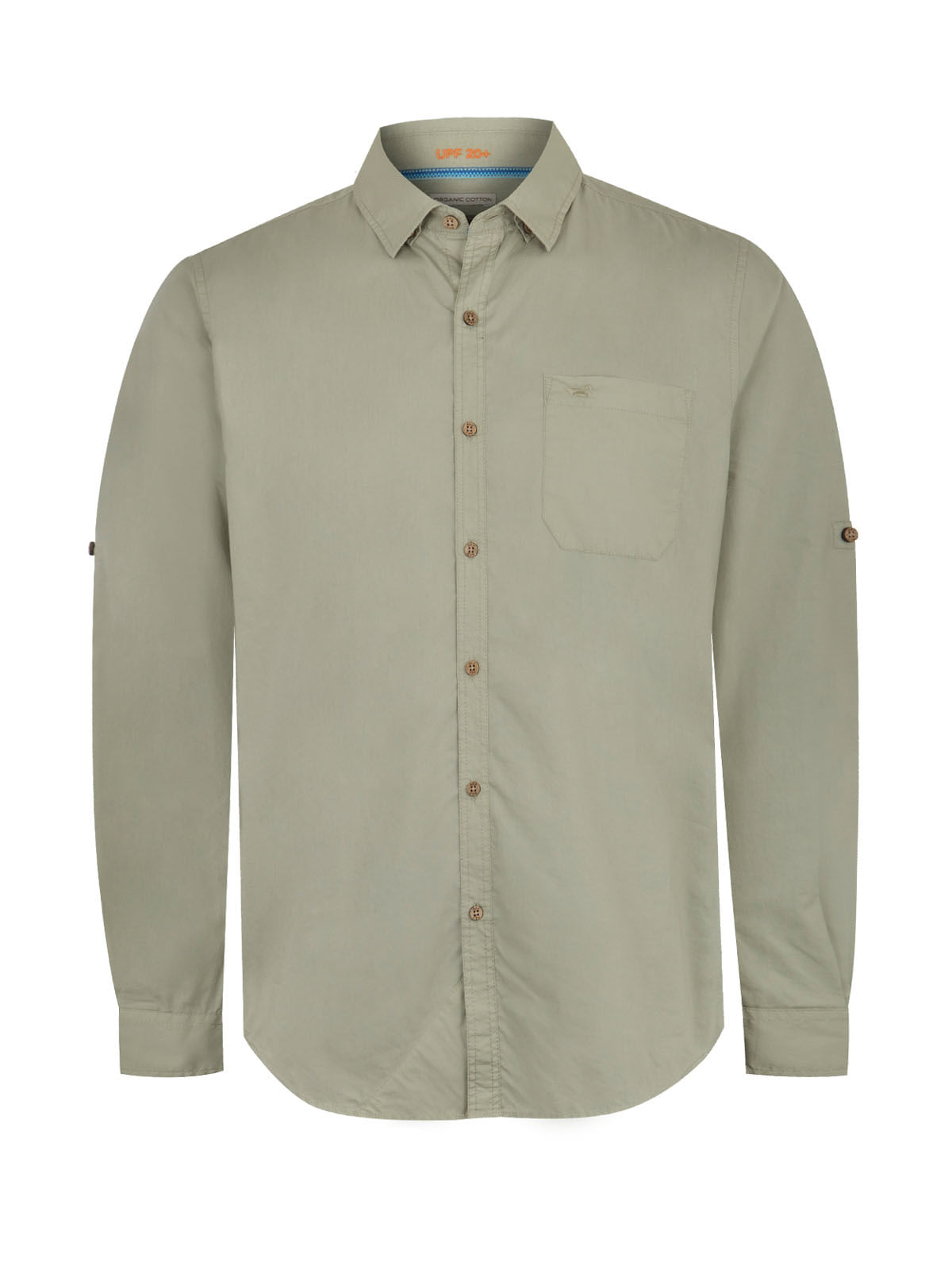 Camisa Algodón Orgánico Hombre Galiton Verde Rockford