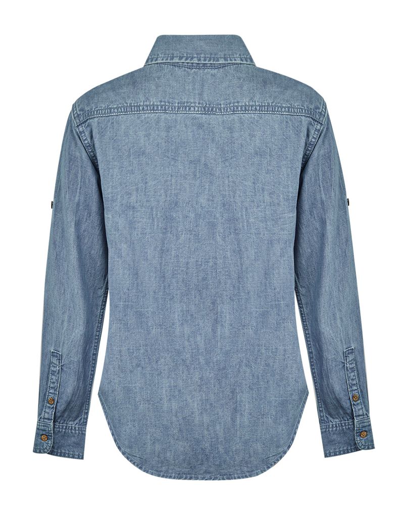 Blusa-Algodon-Organico-Mujer-Grema-Celeste-Rockford