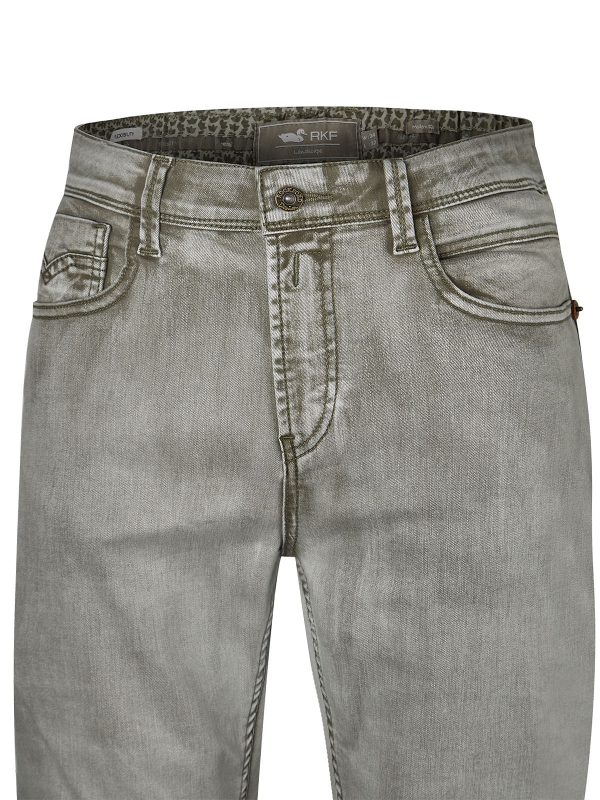 Jeans Algodón Orgánico Hombre Baycolor Verde Rockford