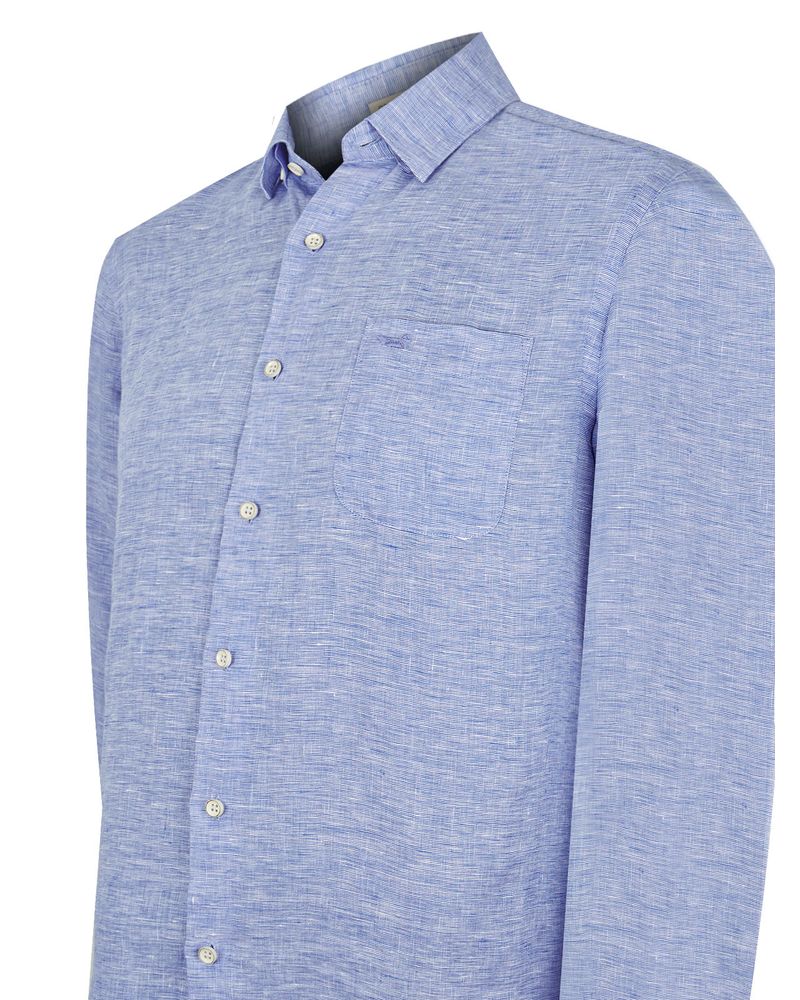 Camisa-Lino-Organico-Hombre-Linentex-Azulino-Rockford