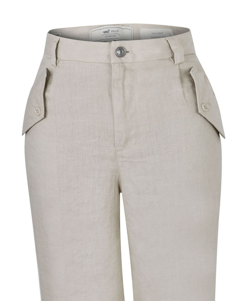 Pantalon-Lino-Organico-Mujer-Blake-Beige-Rockford