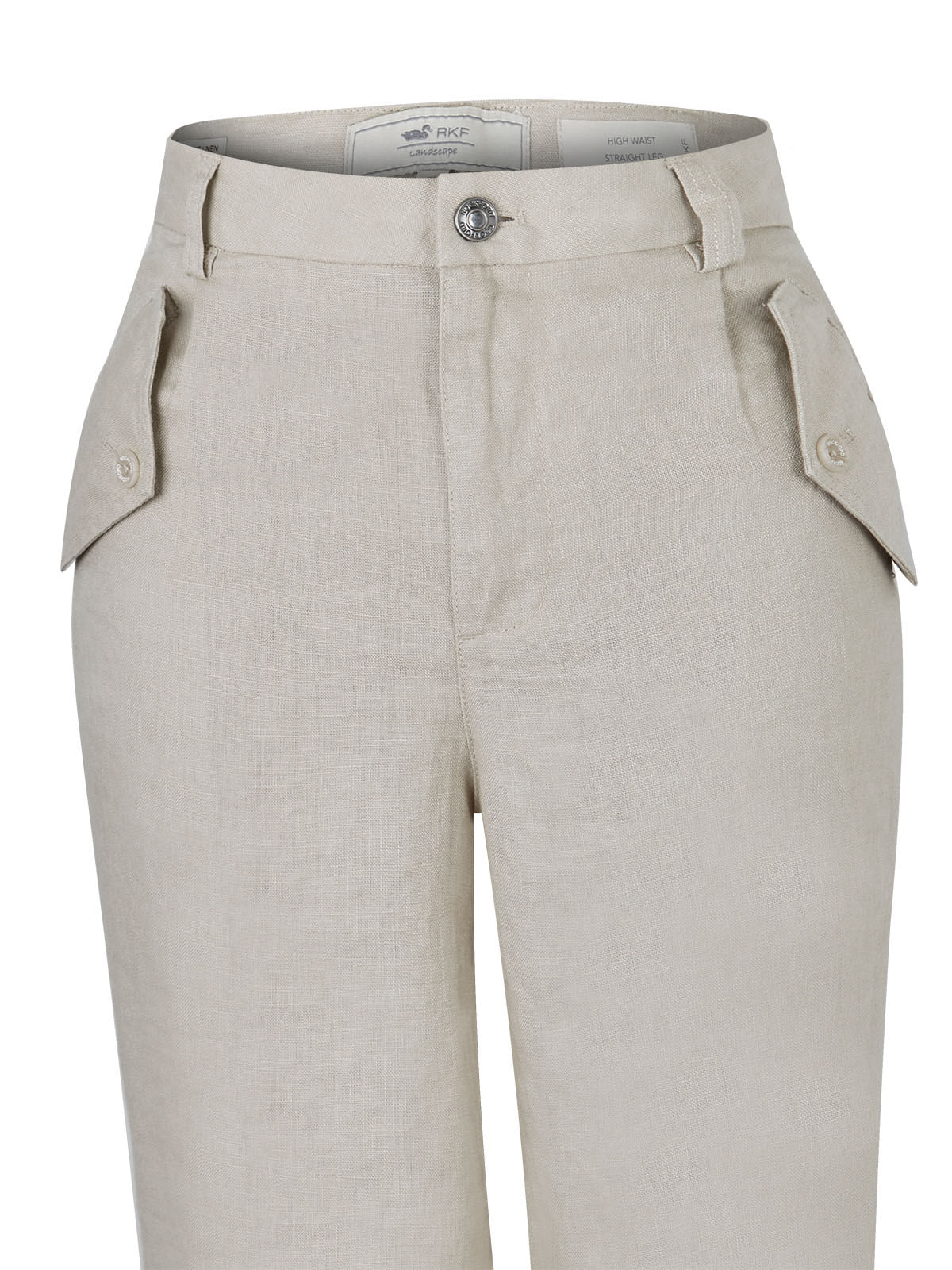 Pantalón Lino Orgánico Mujer Blake Beige Rockford