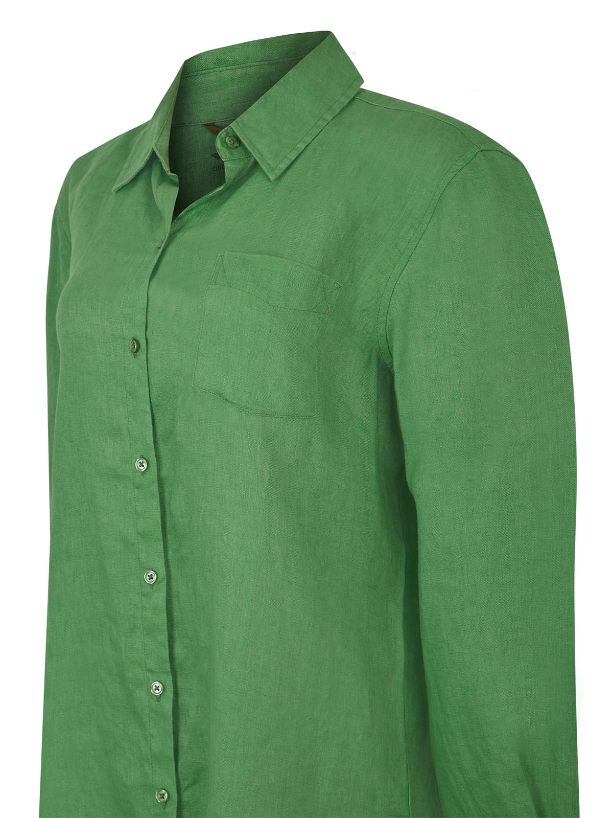 Blusa Lino Orgánico Mujer Lirio Verde Rockford