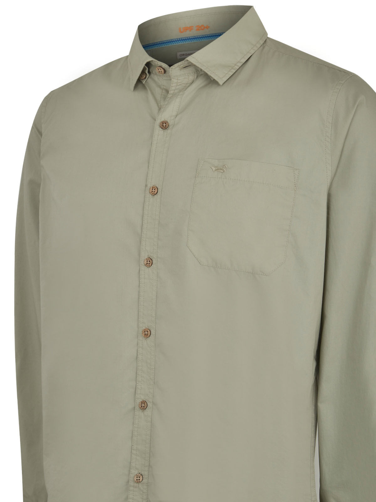 Camisa Algodón Orgánico Hombre Galiton Verde Rockford