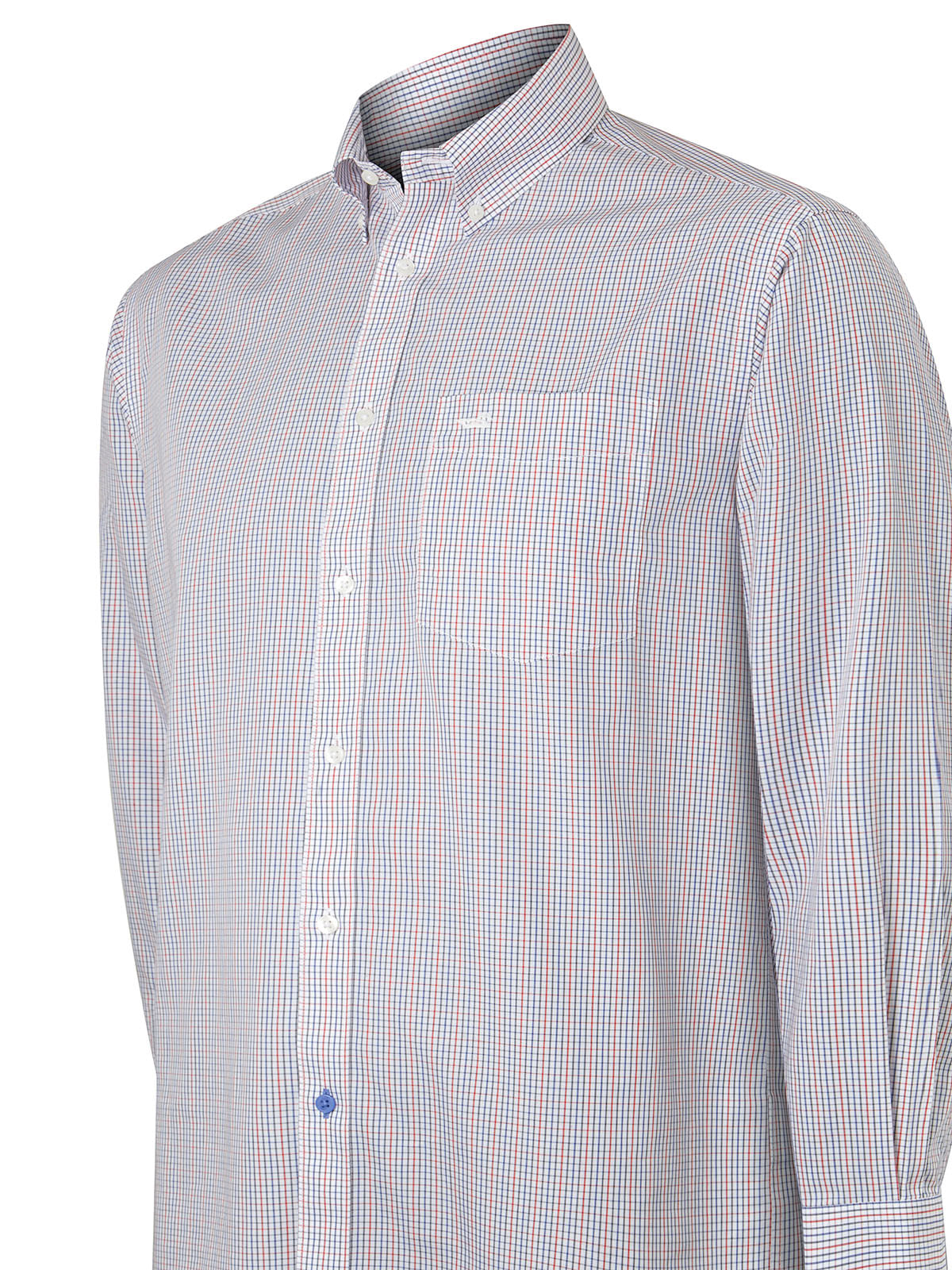 Camisa Libre De Arrugas Hombre WF Cuello Button-Down Azul Rockford