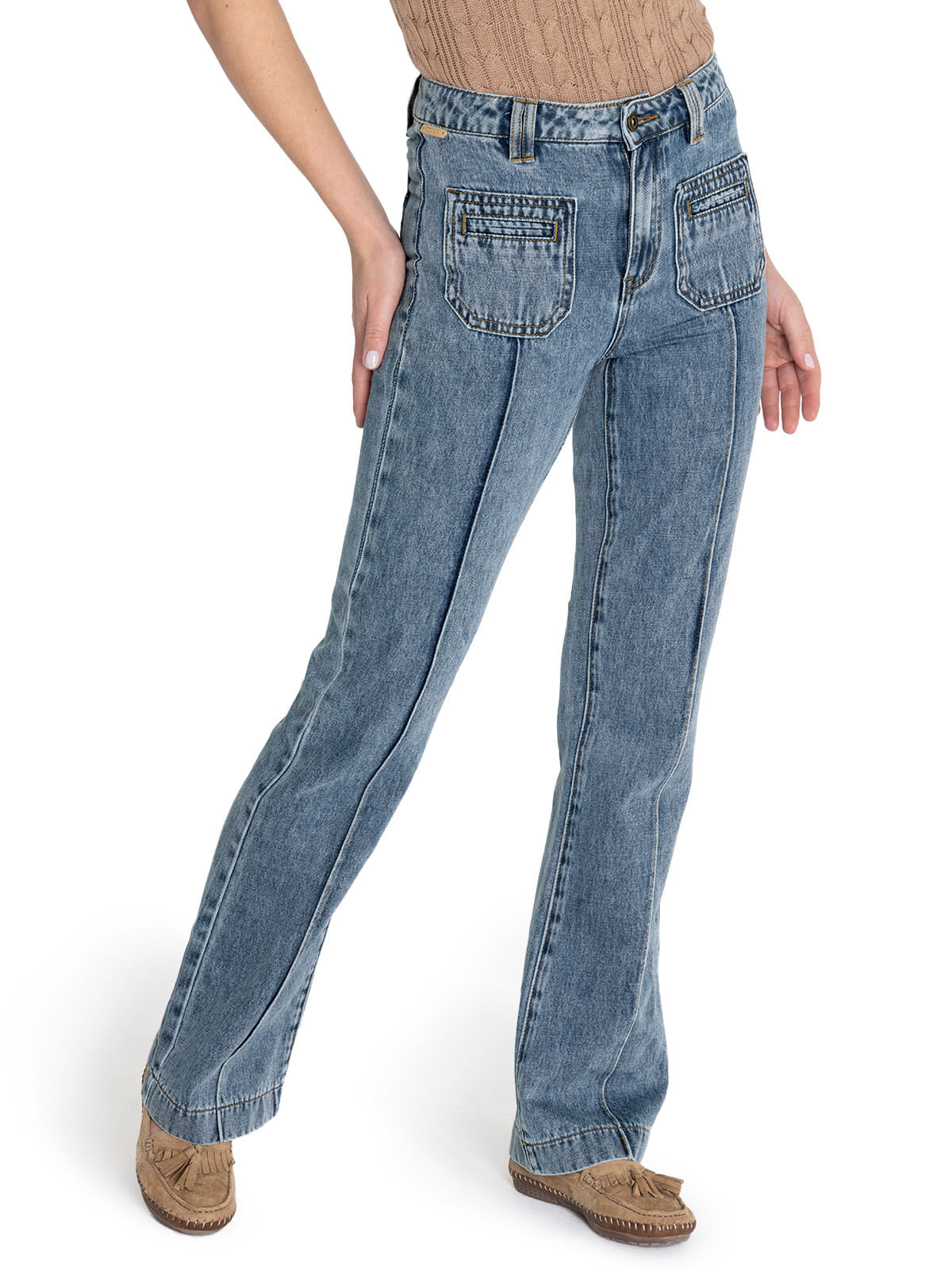 Jeans Algodón Orgánico Mujer Thau Azul Rockford