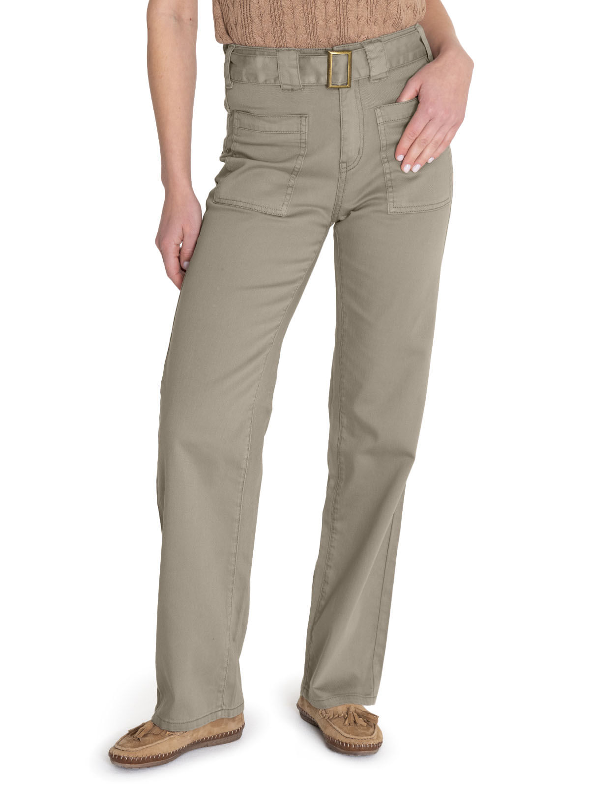 Jeans Algodón Orgánico Mujer Remao Verde Rockford