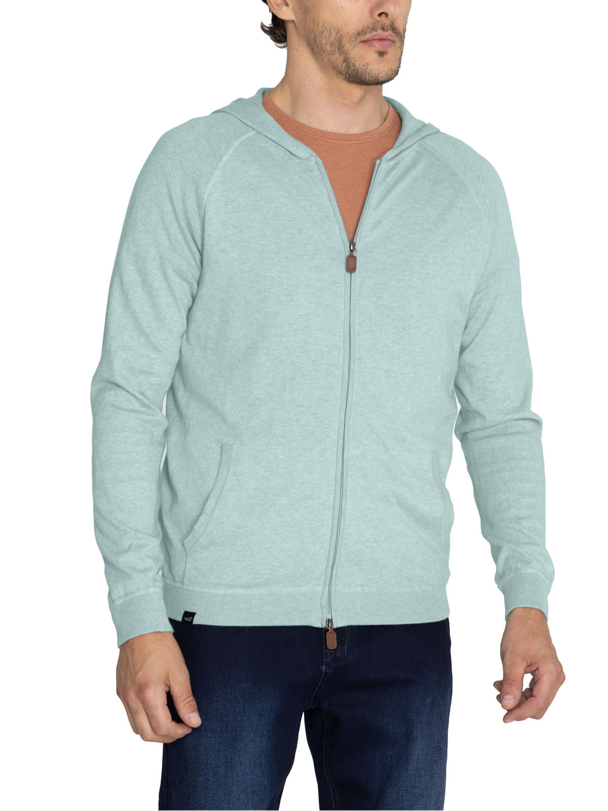 Sweater Algodón Orgánico Hombre Leoini Verde Rockford