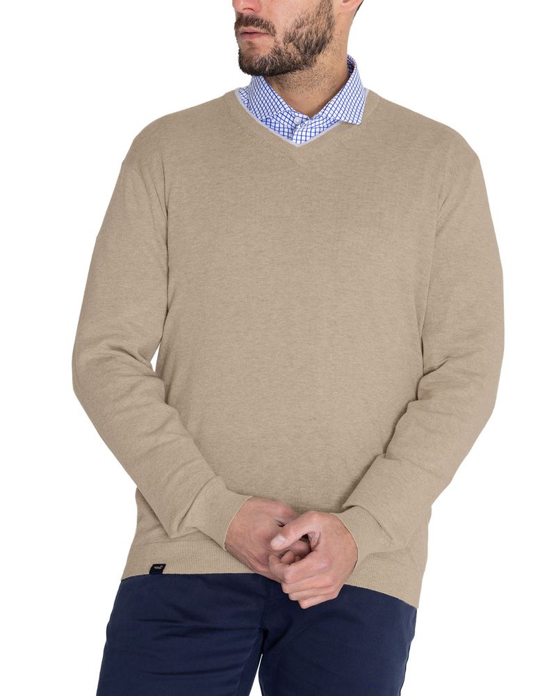 Sweater-Algodon-Organico-Hombre-Angri-V-Beige-Rockford
