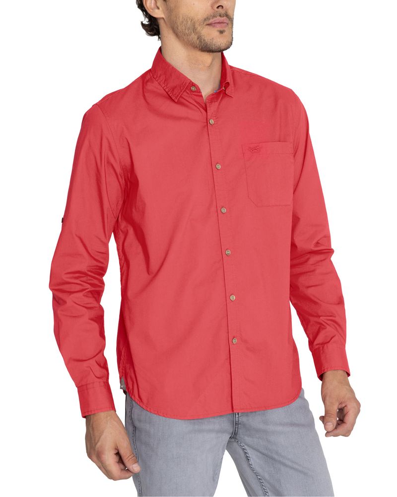 Camisa-Algodon-Organico-Hombre-Galiton-Rojo-Rockford