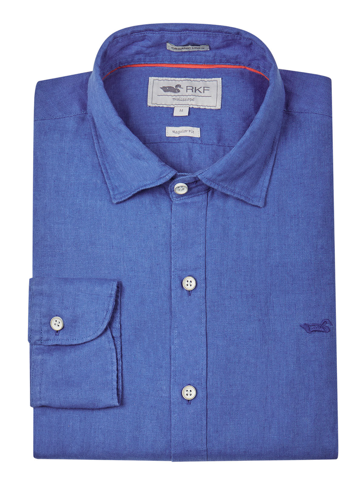 Camisa Lino Orgánico Hombre Linensol Azulino Rockford