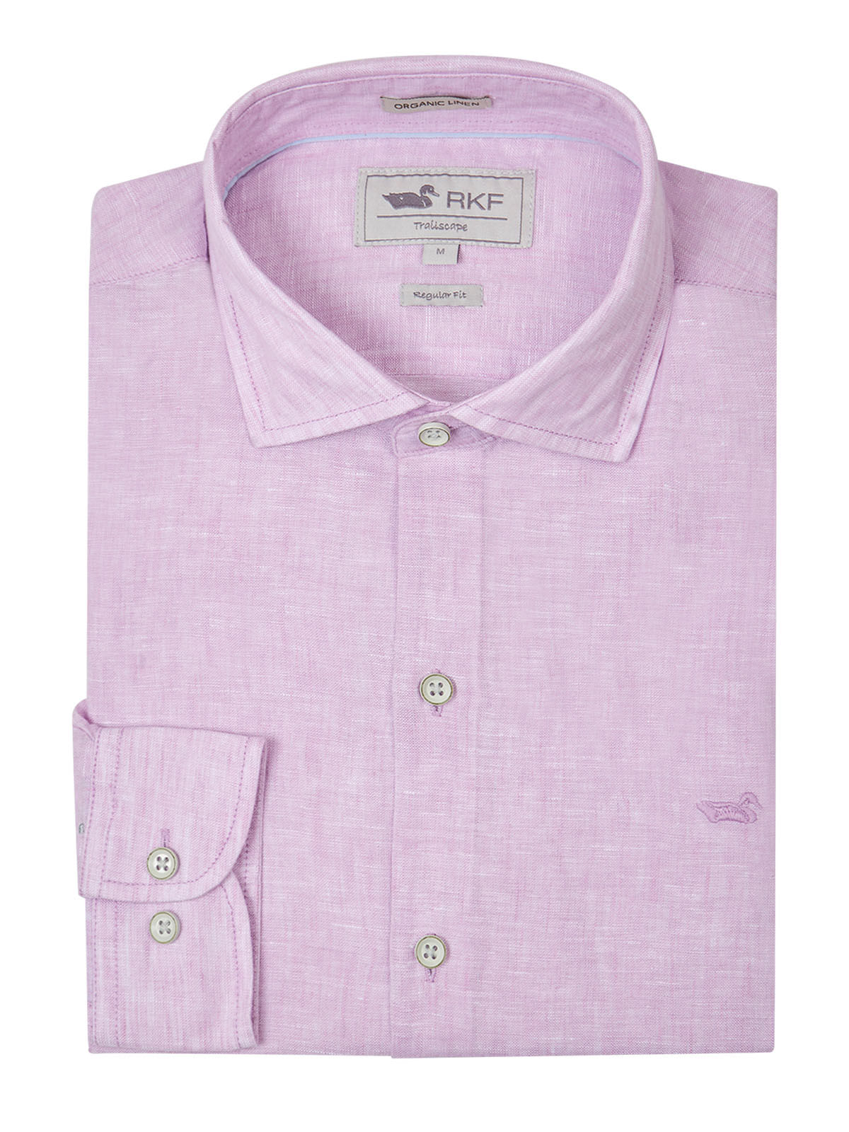 Camisa Lino Orgánico Hombre Linen Lila Rockford