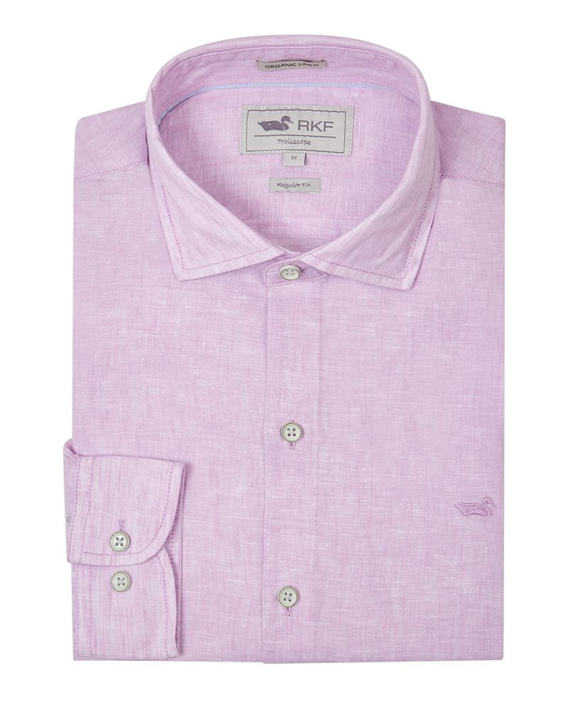 Camisa-Lino-Organico-Hombre-Linen-Lila-Rockford