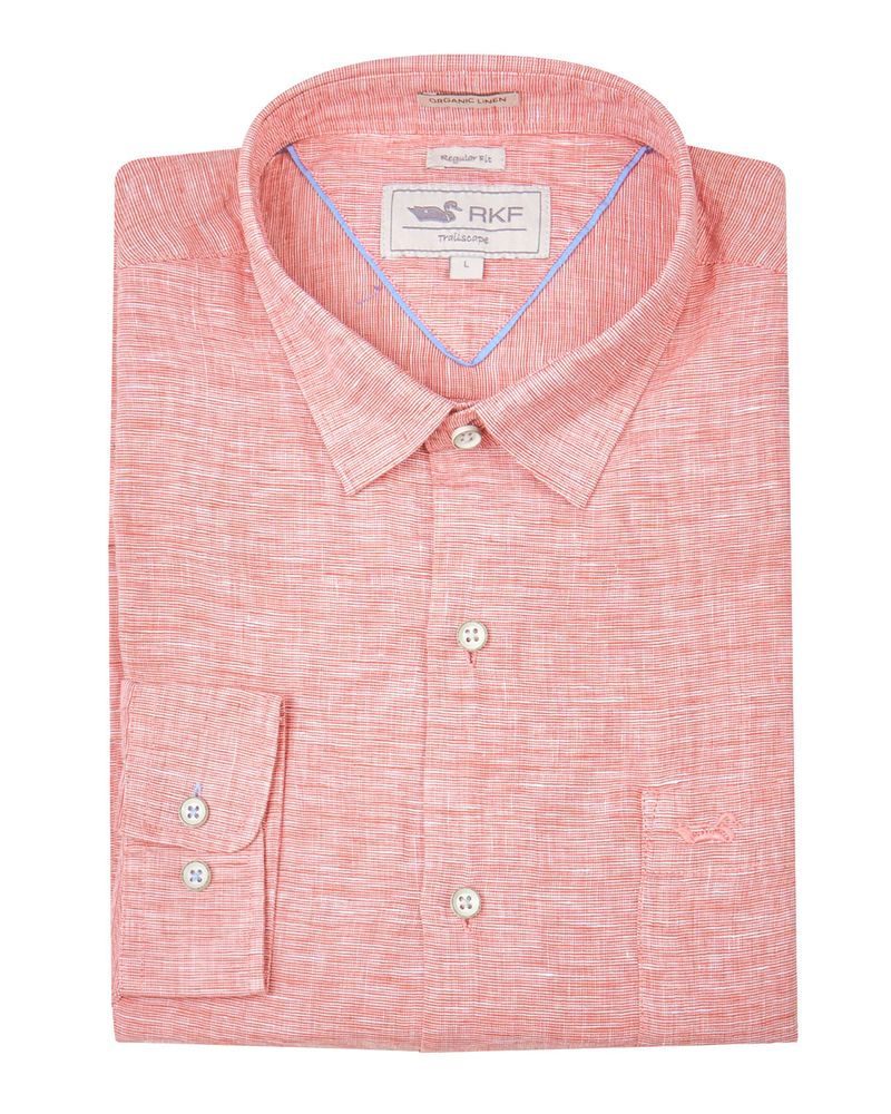 Camisa-Lino-Organico-Hombre-Linentex-Rojo-Rockford