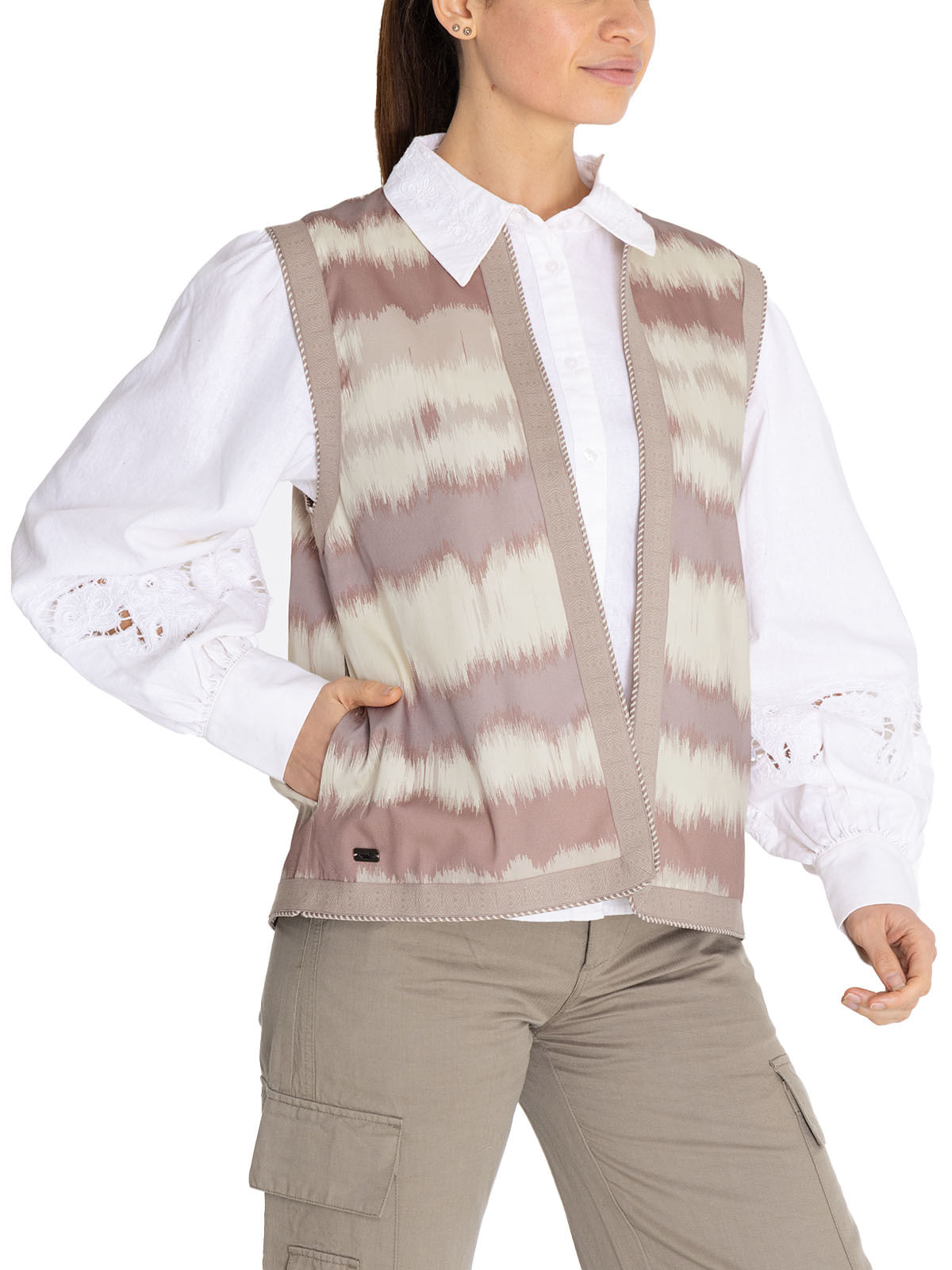 Chaqueta Algodón Orgánico Mujer Delfi Café Rockford