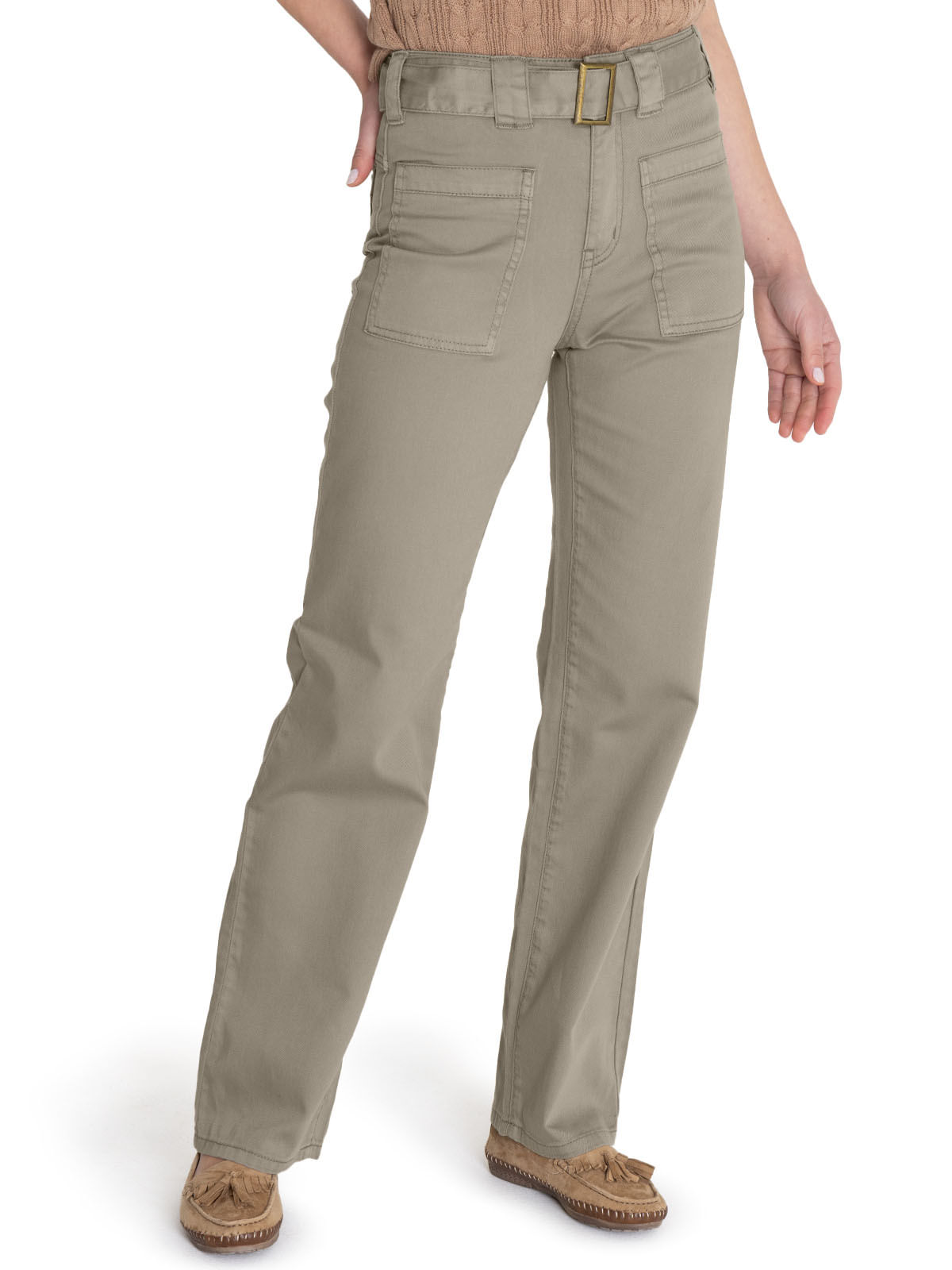 Jeans Algodón Orgánico Mujer Remao Verde Rockford