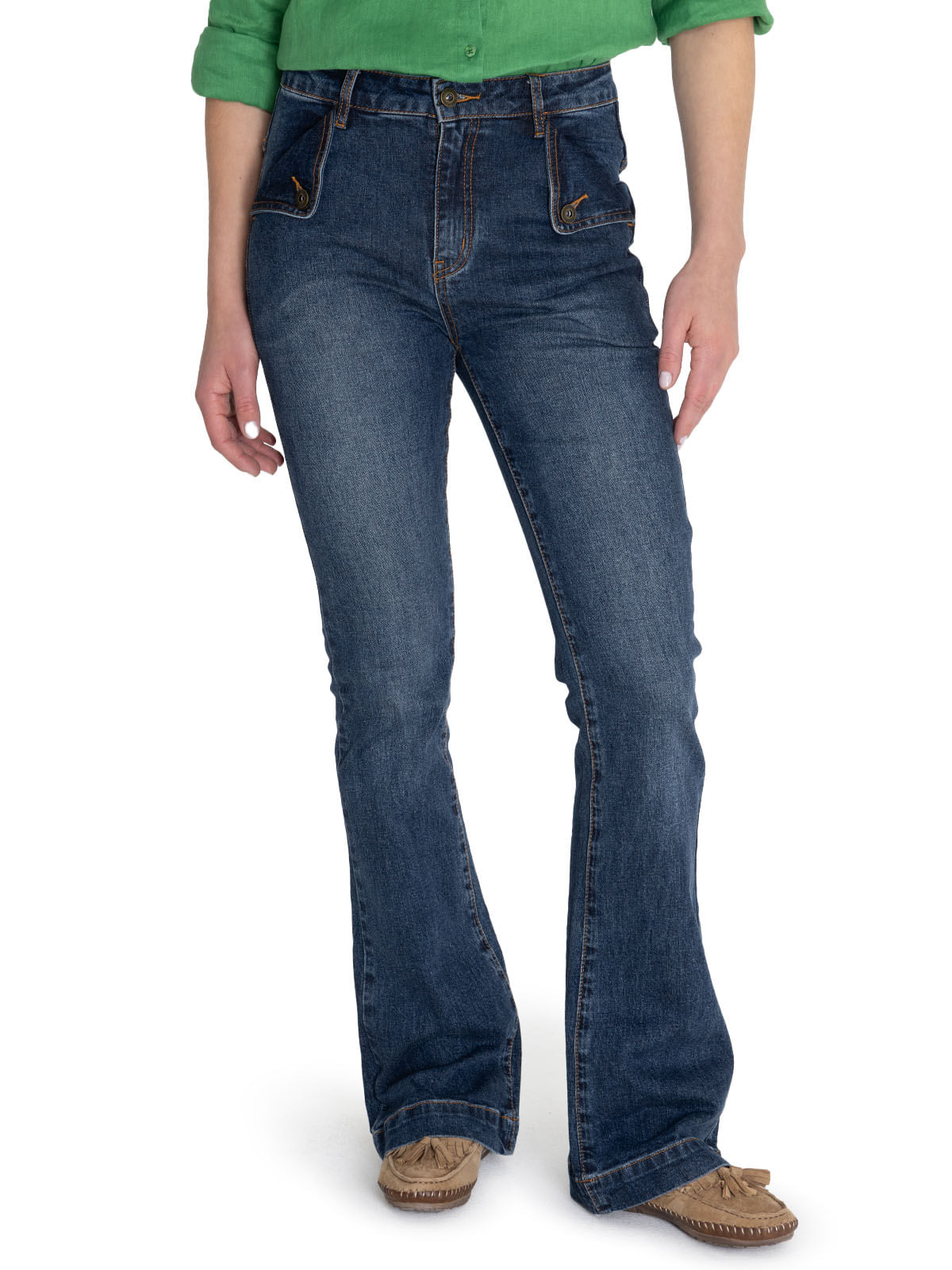 Jeans Algodón Orgánico Mujer Brick Azul Rockford